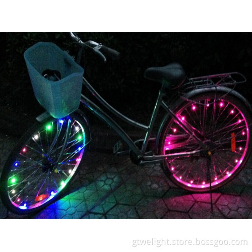 Bicycle Cycle 18LED Glow Wheel for Bike Copper String Light with 3AA Batteries